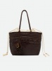 GIANNI CHIARINI сумка PALOMA BS 11372/COMM PLINT шоколадный,плетеная кожа 
