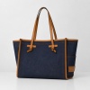 GIANNI CHIARINI сумка MARGELLA BS12419/COMM BLRBL синий,деним,шоппер,текстиль,кожа