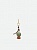 GIANNI CHIARINI брелок CACTUS 04 оливковый,кактус,экокожа,металл