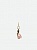 GIANNI CHIARINI брелок DESERT FLOWERS 02 пыльно-розовый,цветок,экокожа,металл